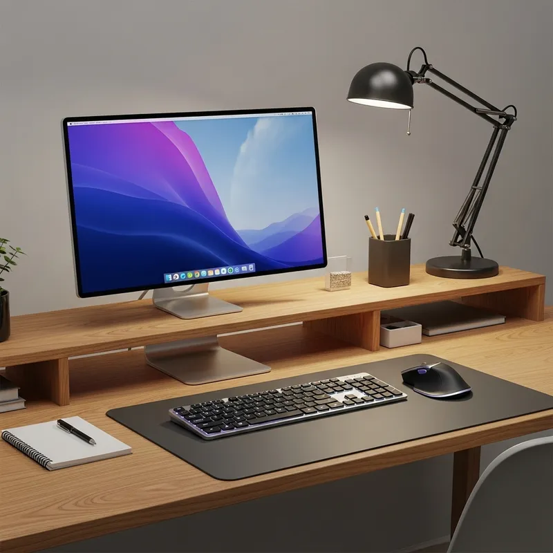 Sleek Computer Setup for a Productive Workspace