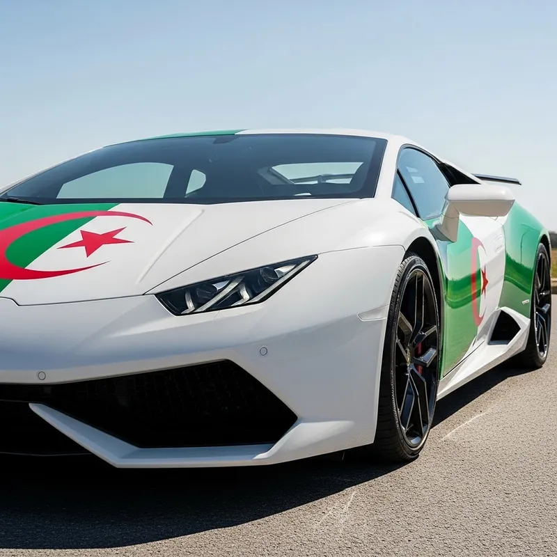Algerian Flag Inspires the Sleek Lamborghini Capture Algerian Flag Inspires the Sleek Lamborghini Capture