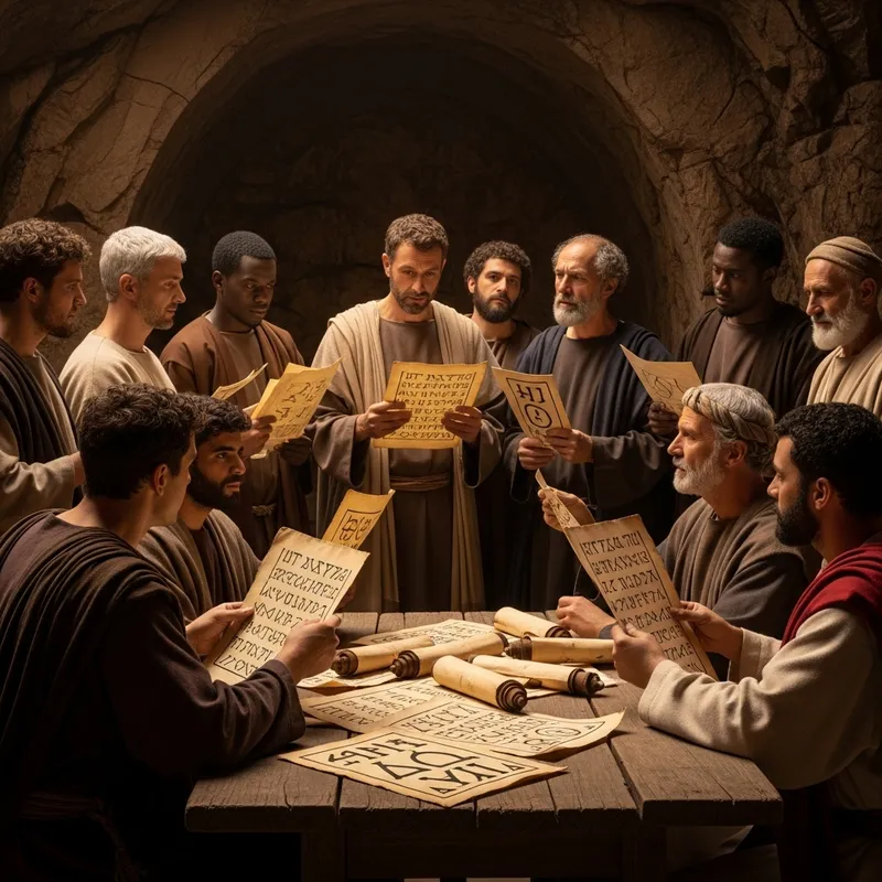 1st Century Christian Priests Animated Cave Discussion in 8K 1st Century Christian Priests Animated Cave Discussion in 8K