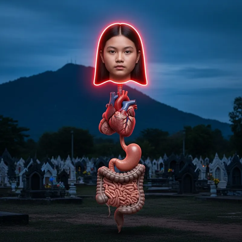 Ethereal Asian Ghost: Haunting Beauty of the Twilight Hour