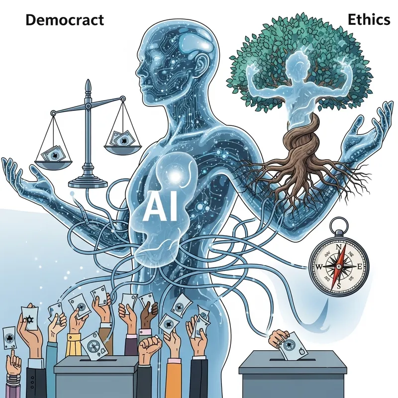 AI and Ethical Dilemmas in Democracy | Illustration