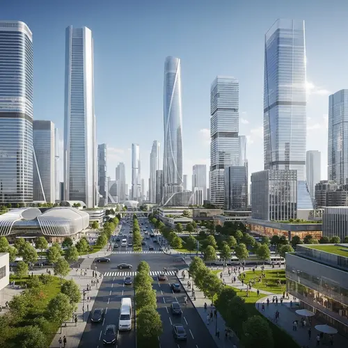 Futuristic City Design | AI-Generated Skyscrapers & Diversity