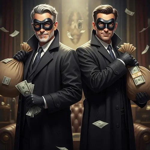 Sophisticated Thieves Stealing Billions in Dimly-lit Room