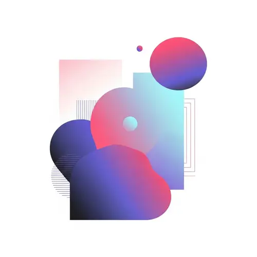 Minimalistic Digital Art with Harmonious Colors | Abstract Shapes