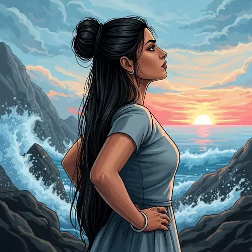 Powerful Portrait of Determination and Resilience | South Asian Woman