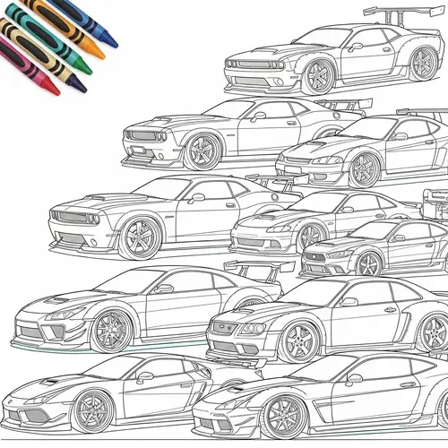 Color Your Dream Cars | Car Tuning Coloring Book
