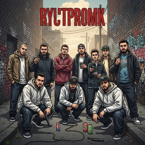 Gritty Urban Hip-Hop Album Cover