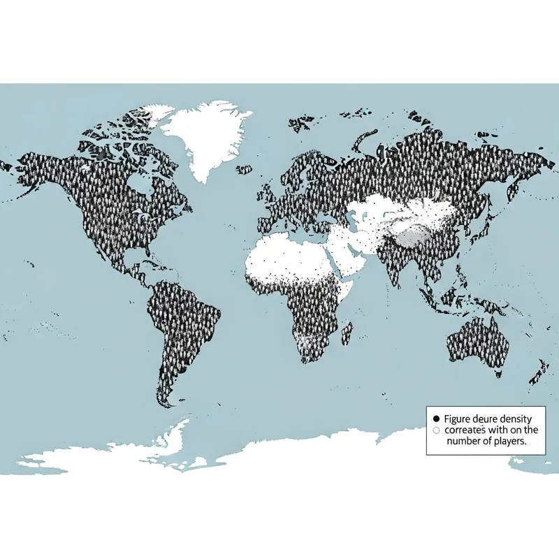 Global Golf Players Distribution Worldwide