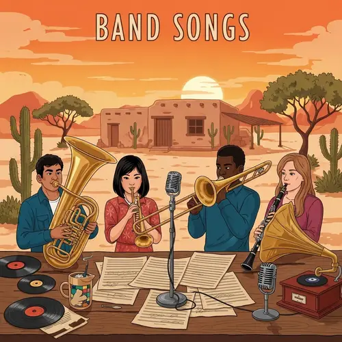 Historic Band Songs: Diverse Musicians and Vintage Instruments
