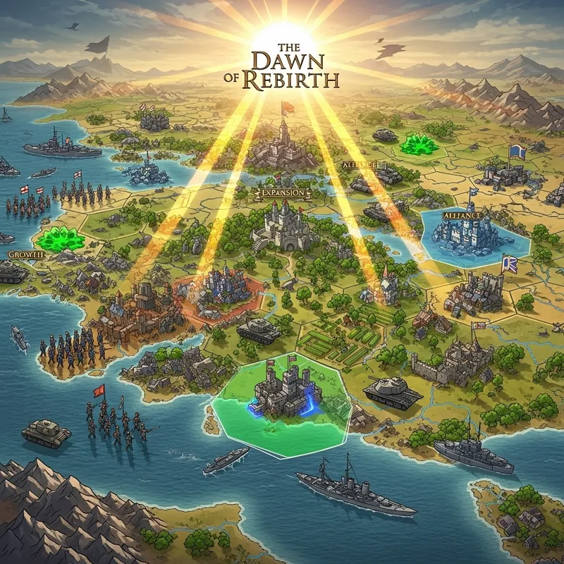 HOI4 Style: The Dawn of Rebirth Game Imagery