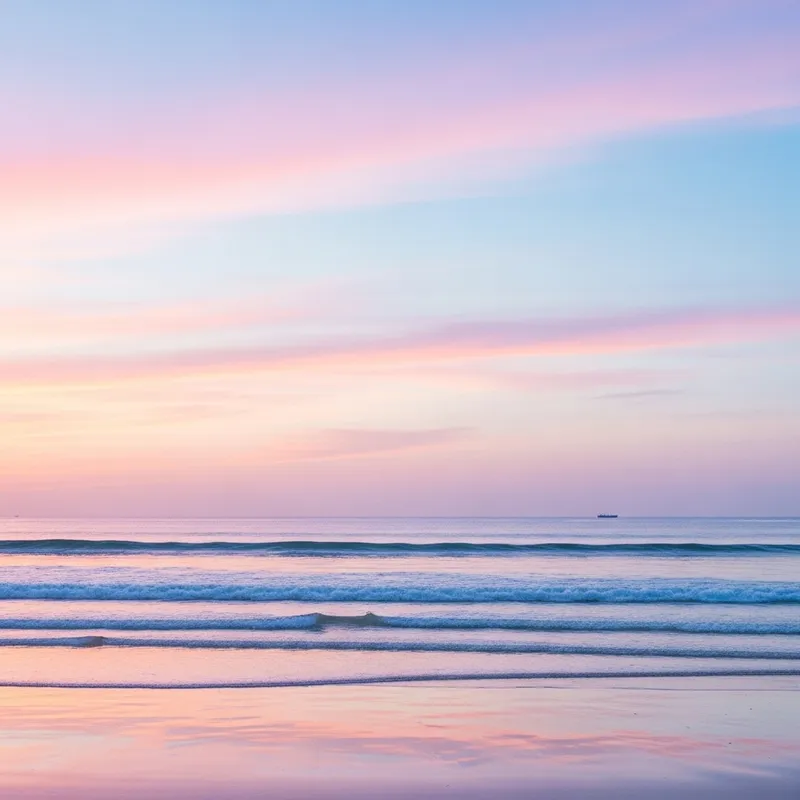 Soothing Ocean in Soft Pastel