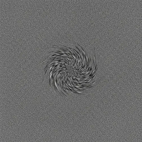 Kinetic Spin of Grayscale Patterns - Abstract Art Snapshot