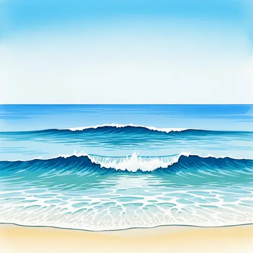 Tranquil Watercolor Ocean View 19th Century Techniques