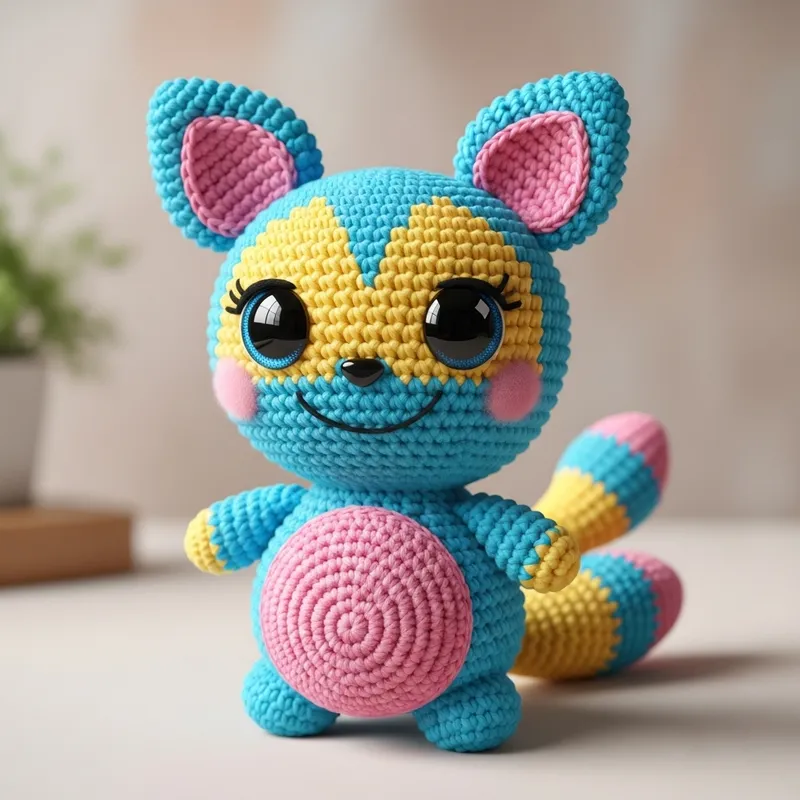 Cute Amigurumi Creature - Funny Handmade Toy