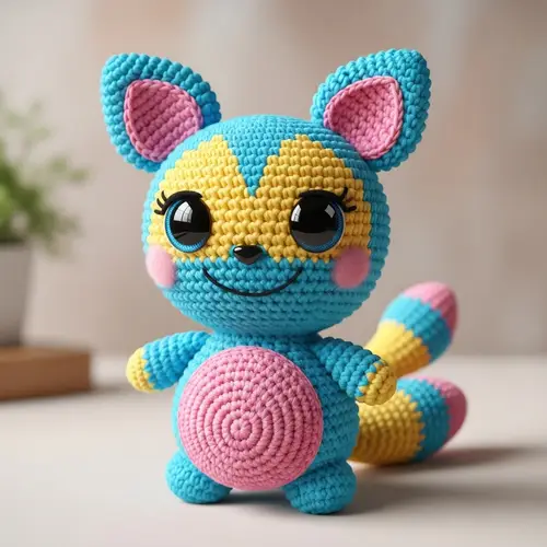 Adorable Amigurumi Creature - Handmade Plush Toy