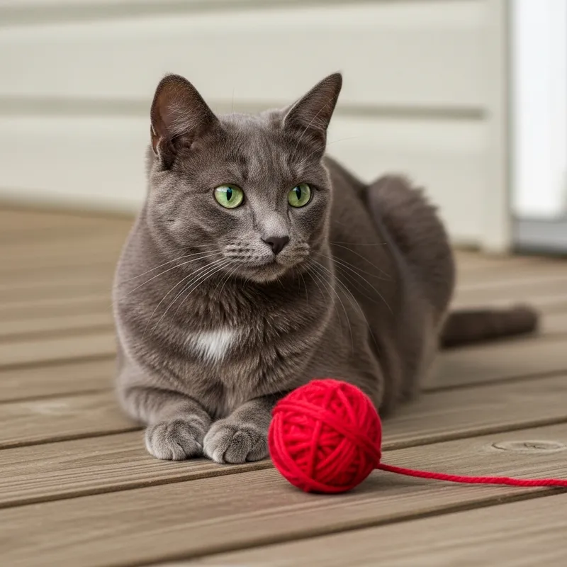 Adorable Grey Cat with Beautiful Eyes - Captivating Feline Charm