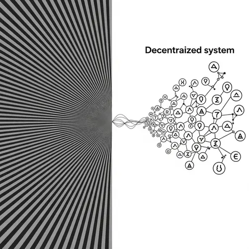 Centralized vs Decentralized Naming Systems - A Visual Contrast