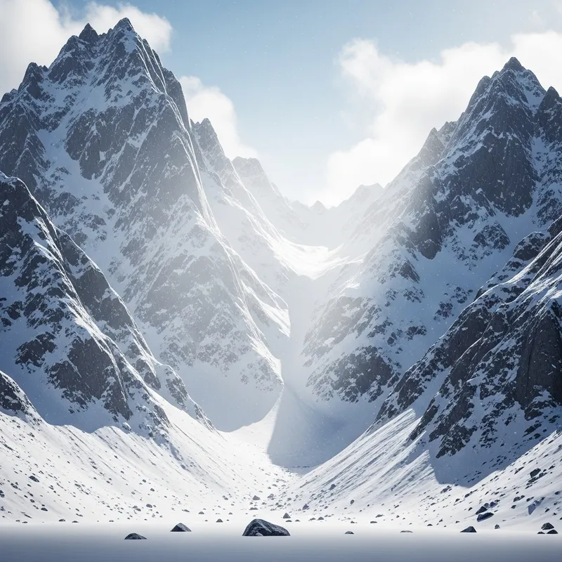 Snow-Covered Mountains | Majestic Wintry Landscape Snow-Covered Mountains | Majestic Wintry Landscape