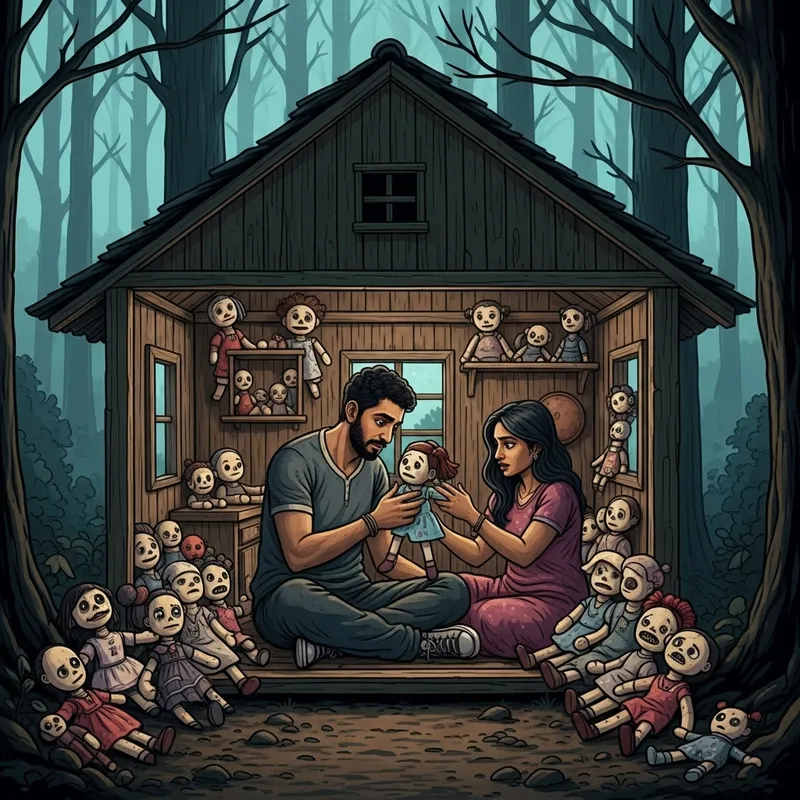 Twisted Love and a Creepy Doll Collection in Isolated Cabin