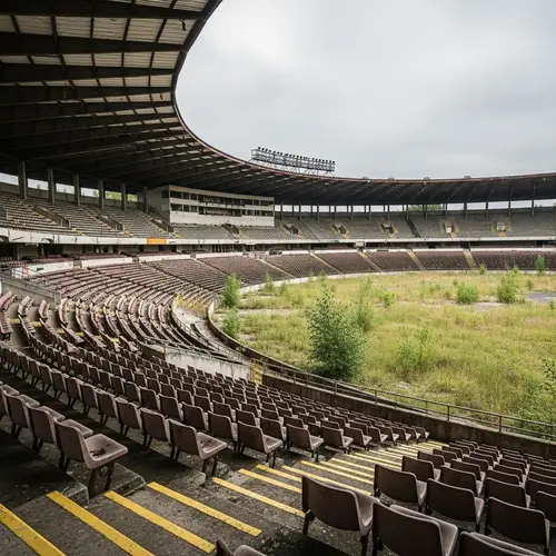 Abandoned Stadium: A Haunting Reminder of Past Glory
