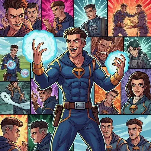 Unique Alien Powers Illustrated in Colorful Comic Art