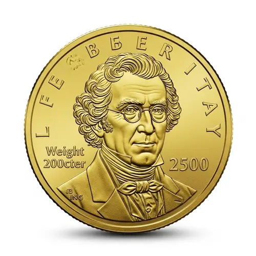 Vintage Historic Figure Gold Coin - Weight, Purity, Luster, Engravings