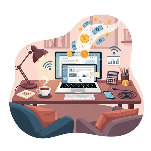 Earn Money Online from Home: Tranquil Workspace for Success
