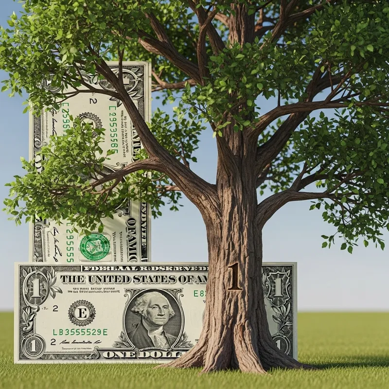 Realistic Tree Sculpture - Valued at 1 Dollar