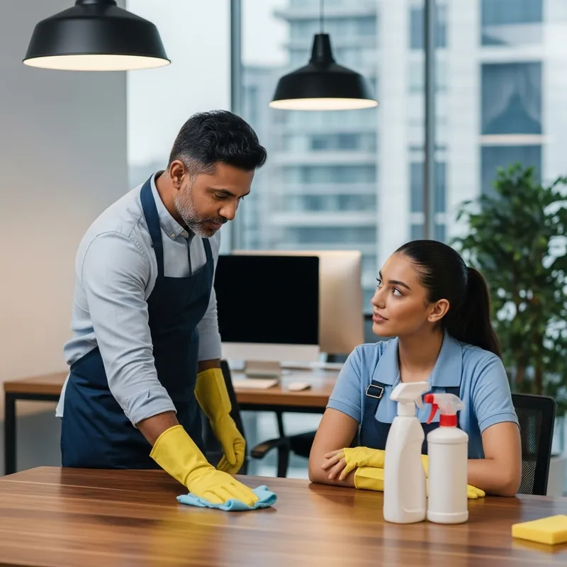 Office Cleaning Tips by Expert Worker Teaching Office Cleaning Tips by Expert Worker Teaching