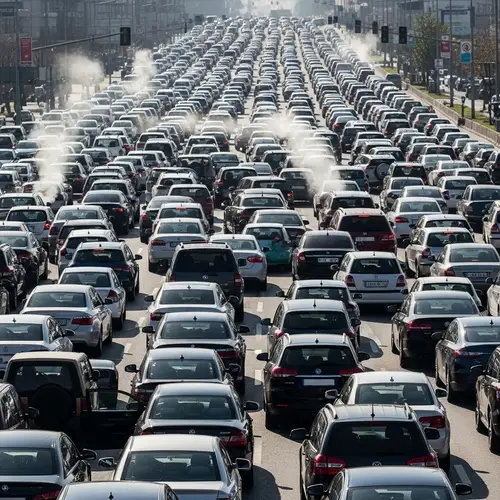 Urban Congestion: Colossal Traffic Jam Gridlock