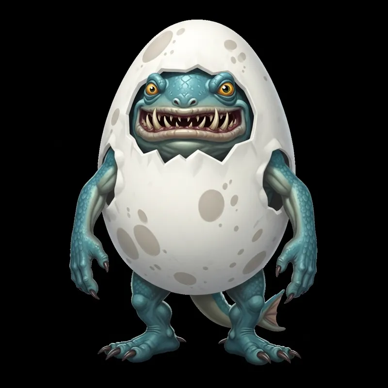 Murloc Dressed in Egg Costume for Playful Fun
