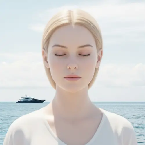 Enchanting Portrait of a Serene Young Woman | Pictorialist Aura