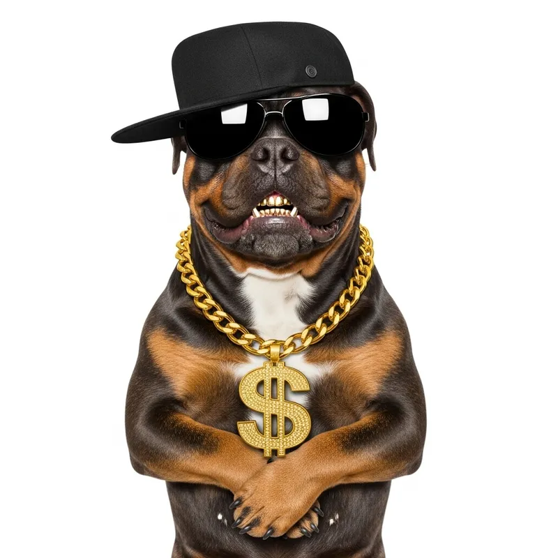 Cool Gangsta Dog with Street Swagger