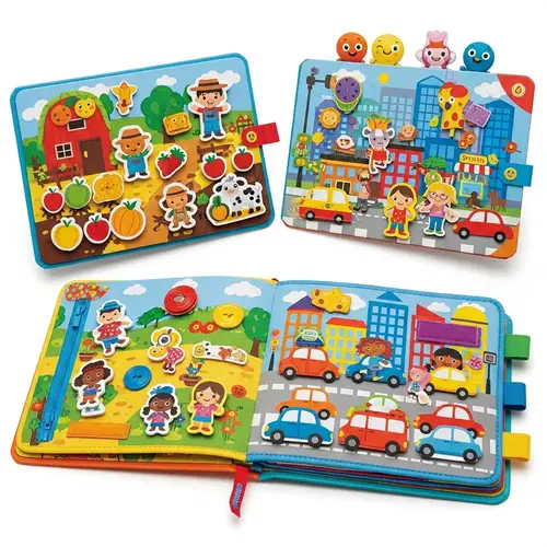 Colorful Busy Book for Children | Interactive and Vibrant Illustrations