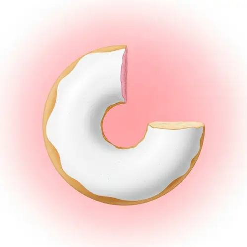 Unique Donut Shape Bath Bomb Illustration | Charming Design