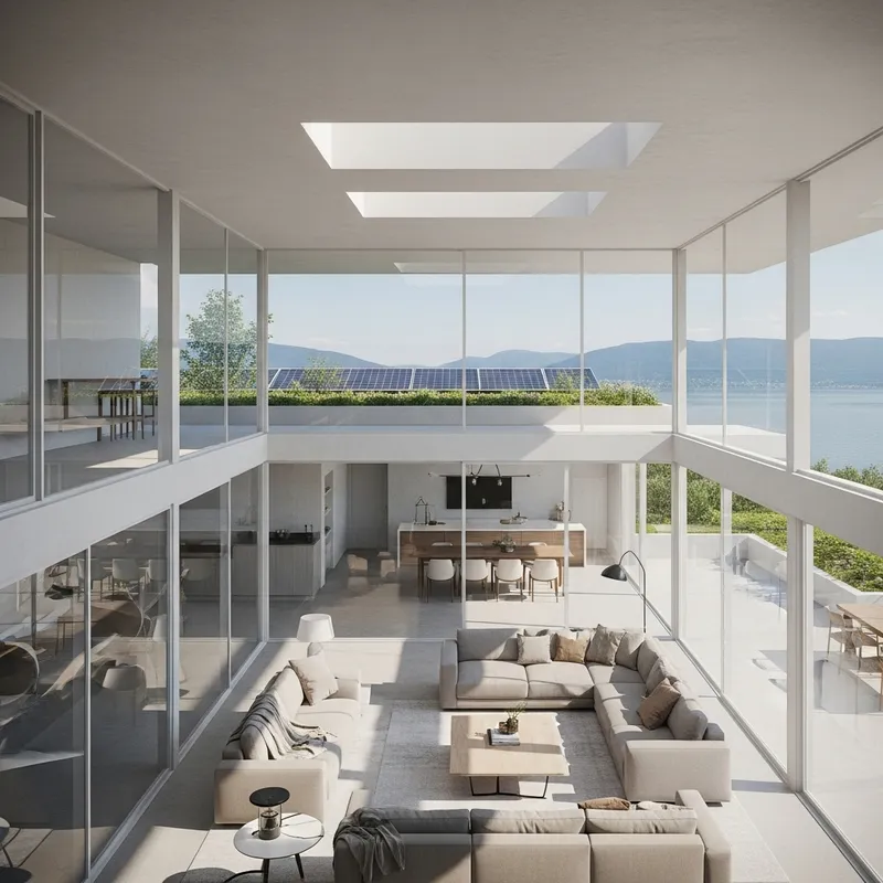 Modern House Design with Rooftop Garden & Stunning Views