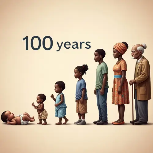 Human Evolution and Aging: An Artistic Journey of 100 Years