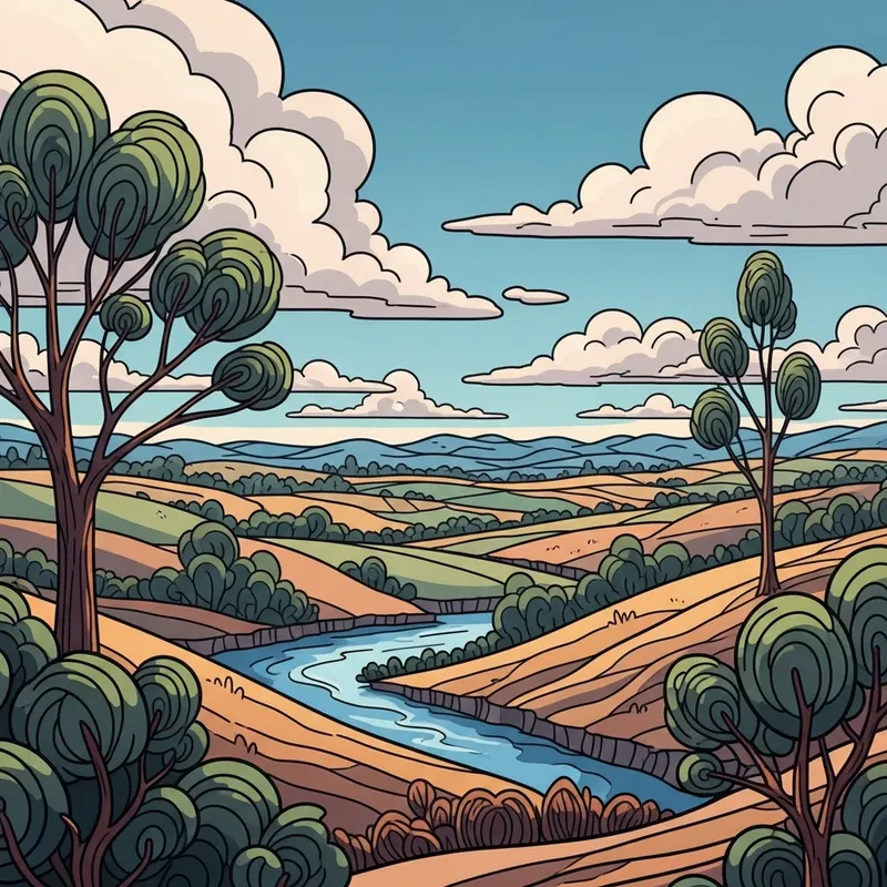 Surreal Nature Abstract with Dream-Like Clouds