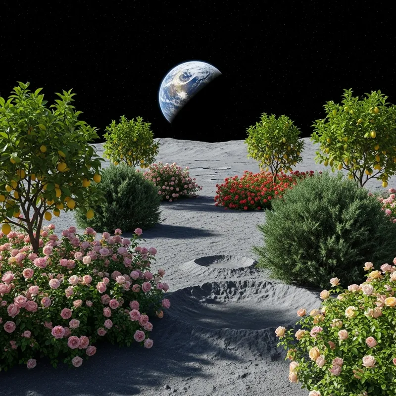 Moon Garden: Lemons, Roses & Junipers Moon Garden: Lemons, Roses & Junipers