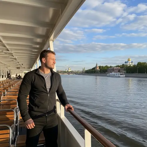 Rugged Martial Artist on Russian River Cruise