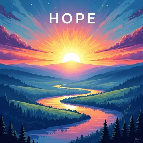 Captivating Image of Hope | Vibrant Colors Convey Positivity