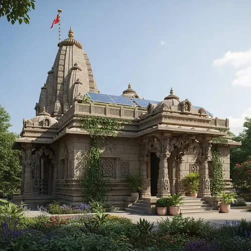 Timeless Temple Design with Modern Sustainability Features