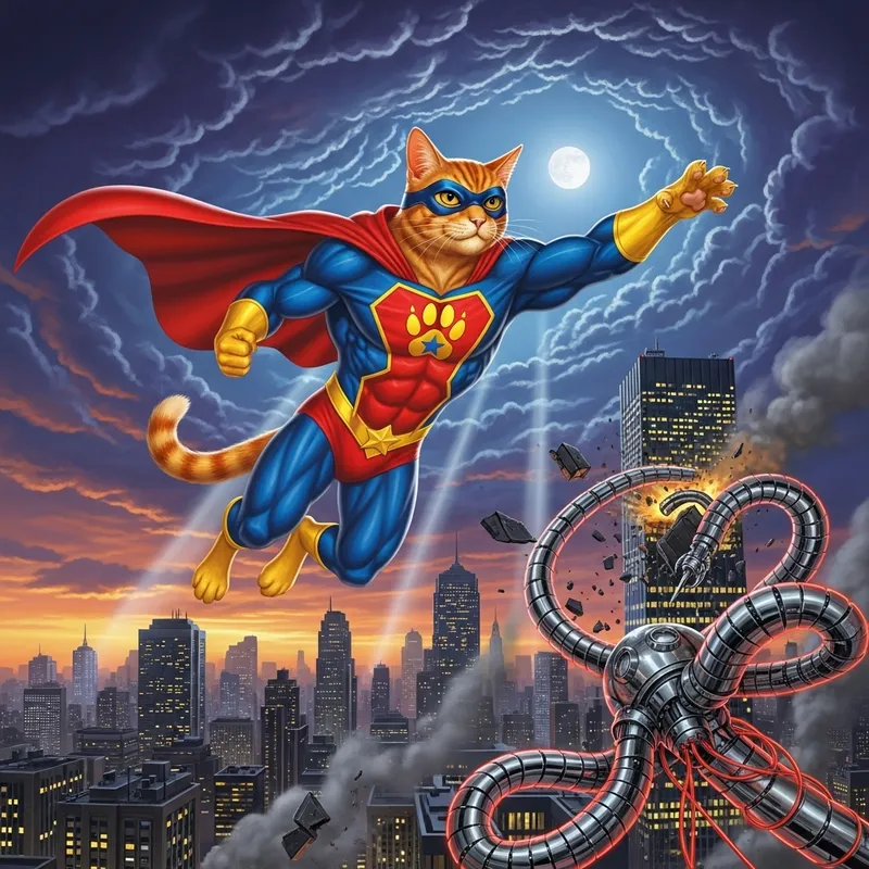 Superhero Cat | Cat Superhero Costume