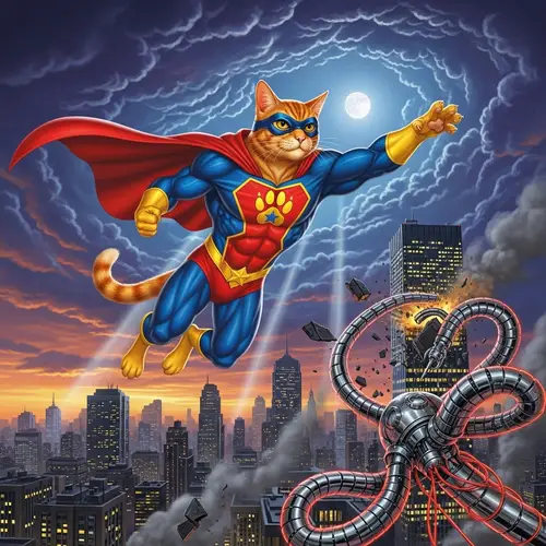 Superhero Cat | Costume of Power and Justice