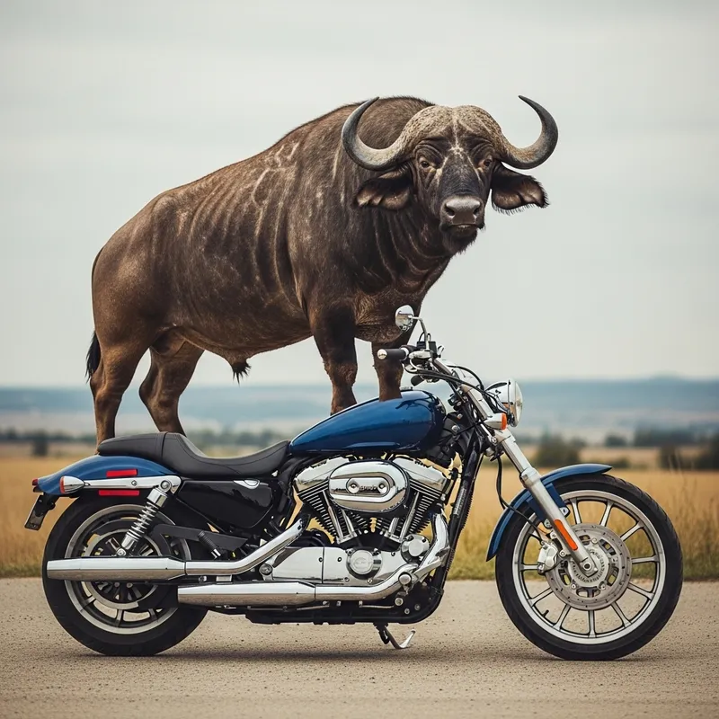 Buffalo Riding Motorcycle | Embracing Adventure