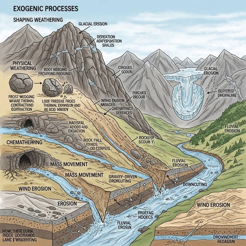 Exogenic Processes: How Earth's Surface Changes
