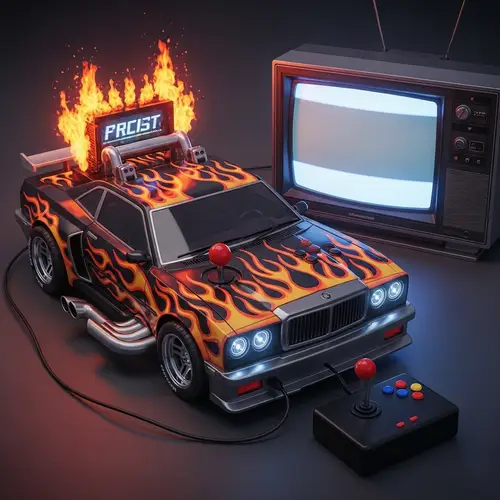 Vintage Video Game Console Turned Custom Car | Retro Gaming Design