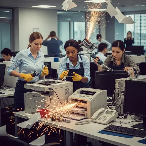 Chaos in Office: All-Female IT Team Restoring Order