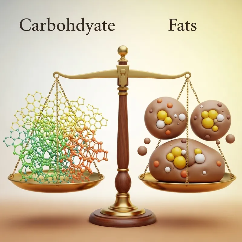 Carbohydrates vs Fats Nutritional Comparison