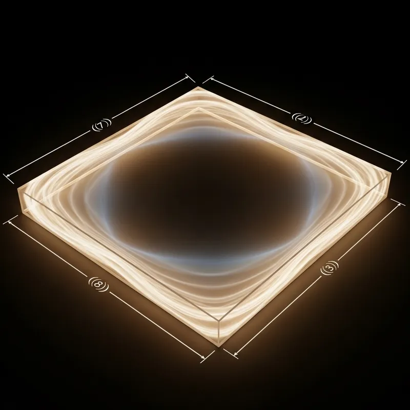 Glowing Rectangle Border Box with Enchanting Aura